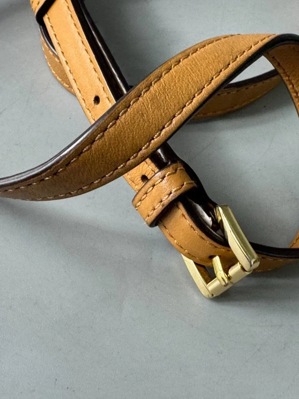 Michael Kors Tan Leather Adjustable Strap